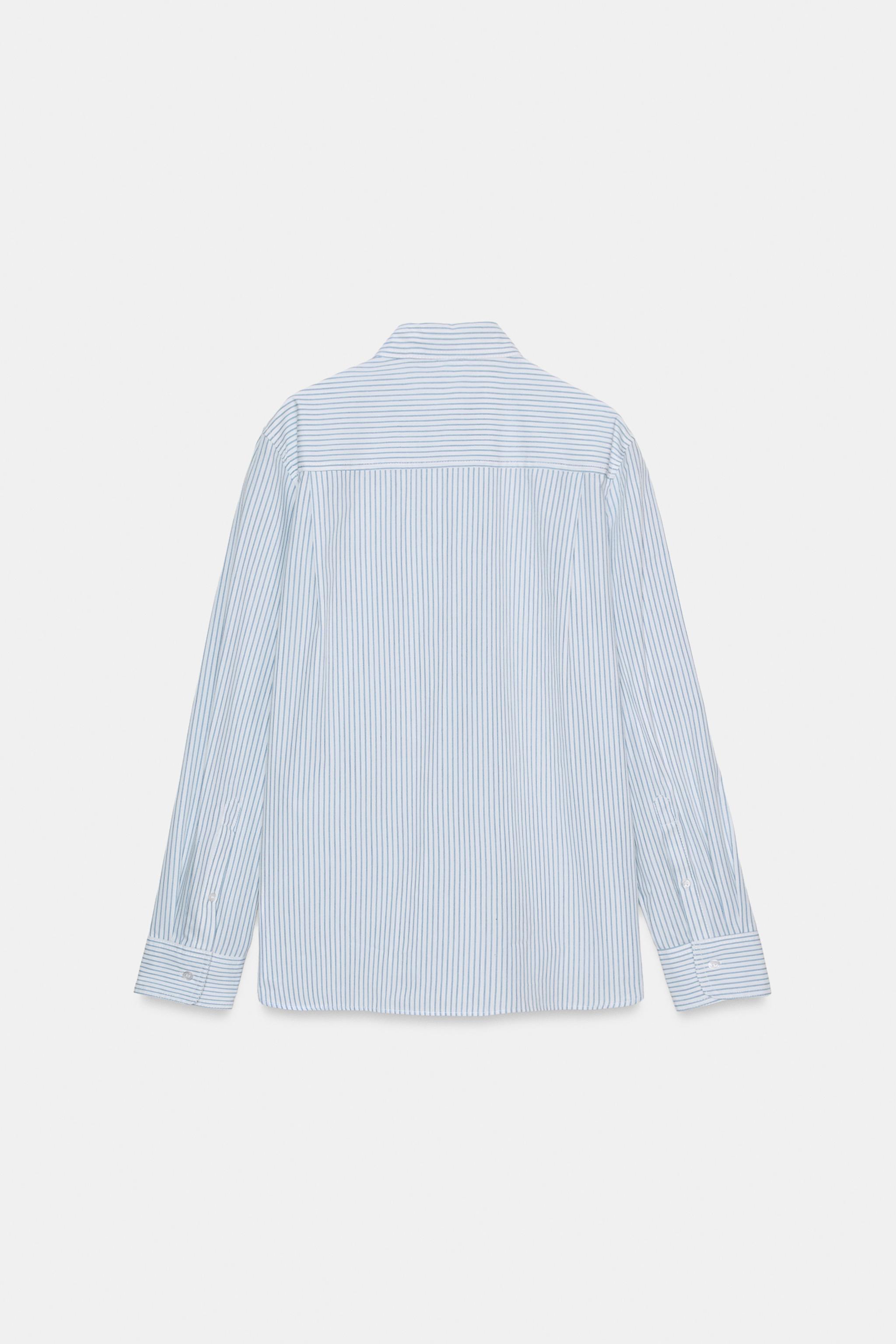 STRIPED POPLIN SHIRT